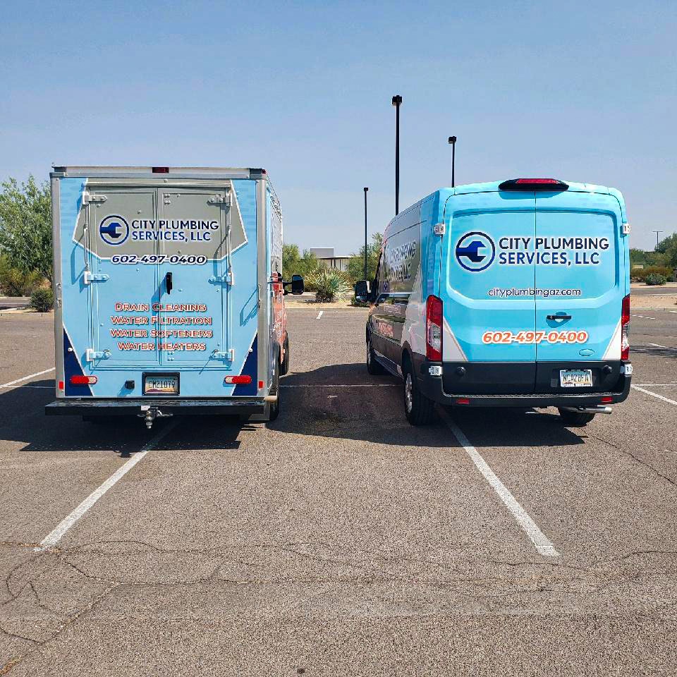 City Plumbing Services Vans in Phoenix, AZ